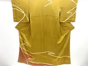 熨斗に草花・七宝模様訪問着